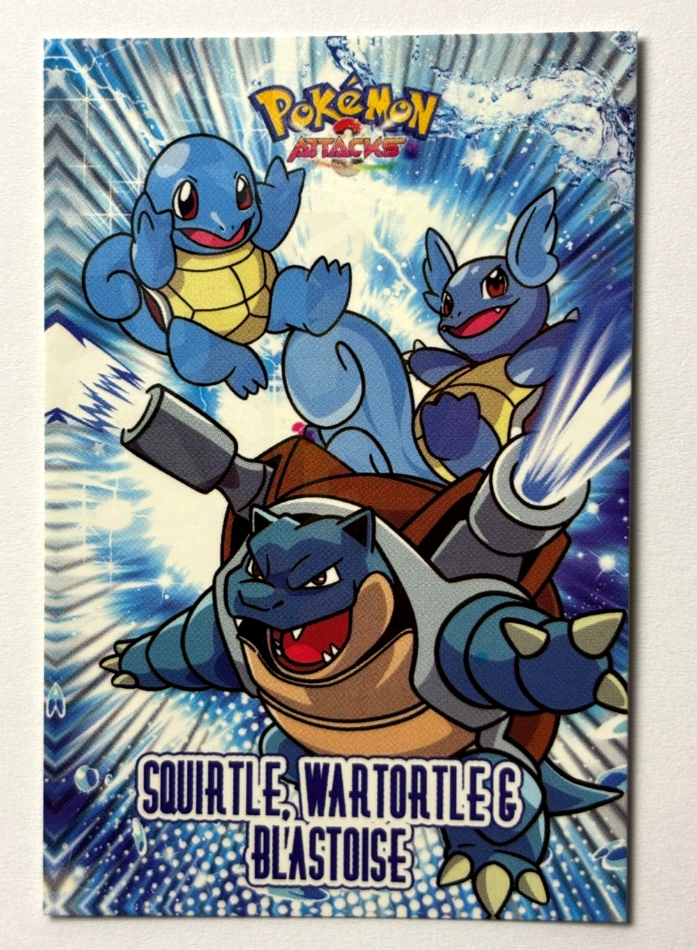 2024 POKEMON ATTACK 1 DATABASE Card #153 SQUIRTLE BLASTOISE Kanto Peru Foil
