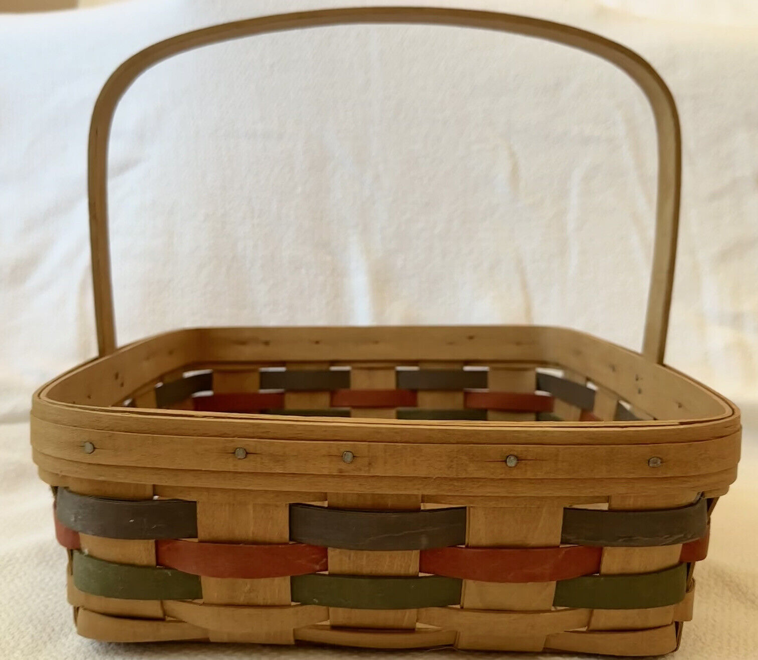 LONGABERGER 1987 SIGNATURE SERIES SINGLE PIE BASKET~SIGNED BY DAVE