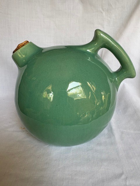 Vintage Camark Orient Green Ball Jug