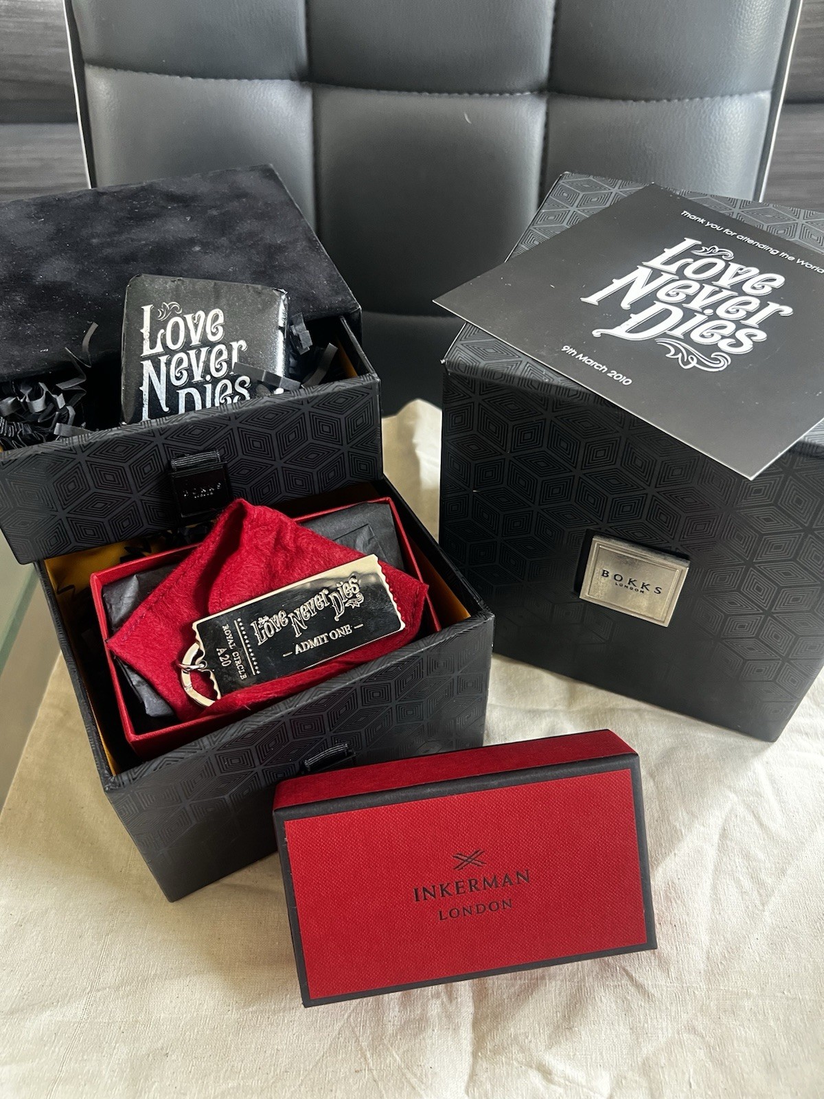 Love Never Dies World Premiere VIP Gift Set 9 March2010 Andrew Lloyd Webber Rare