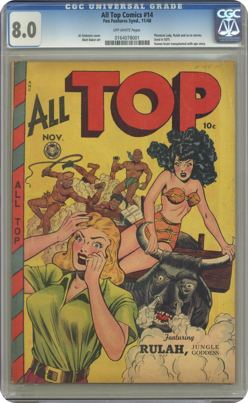 All Top Comics #14 CGC 8.0 1948 0164078001