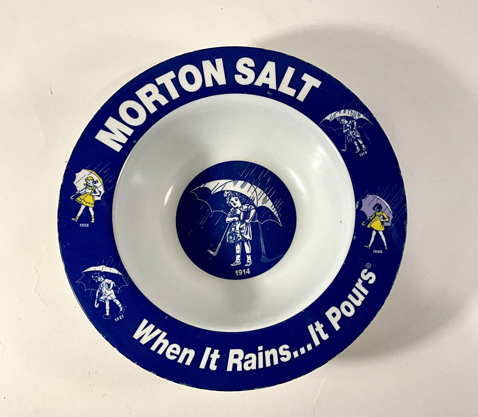 Morton Salt “When It Rains It Purs” Bowl