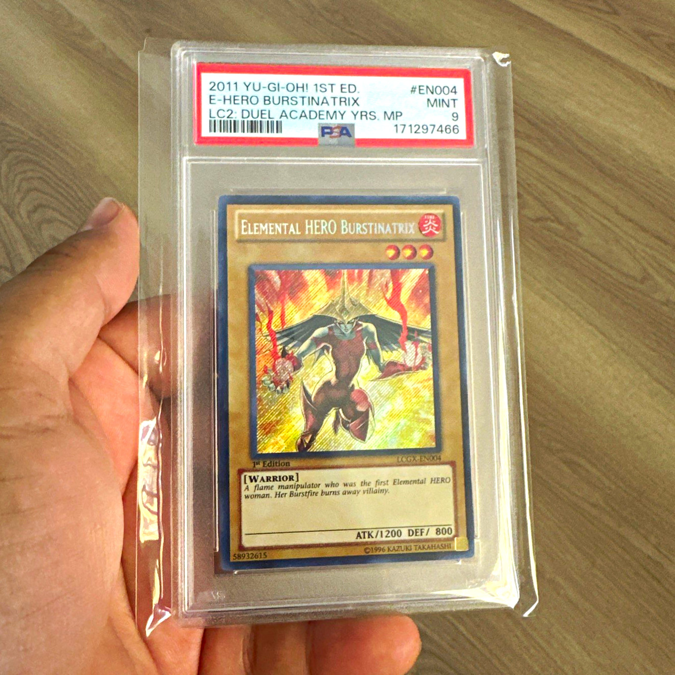 2011 Elemental HERO Burstinatrix 1st Edition LCGX-EN004 Duel Academy Years PSA 9 