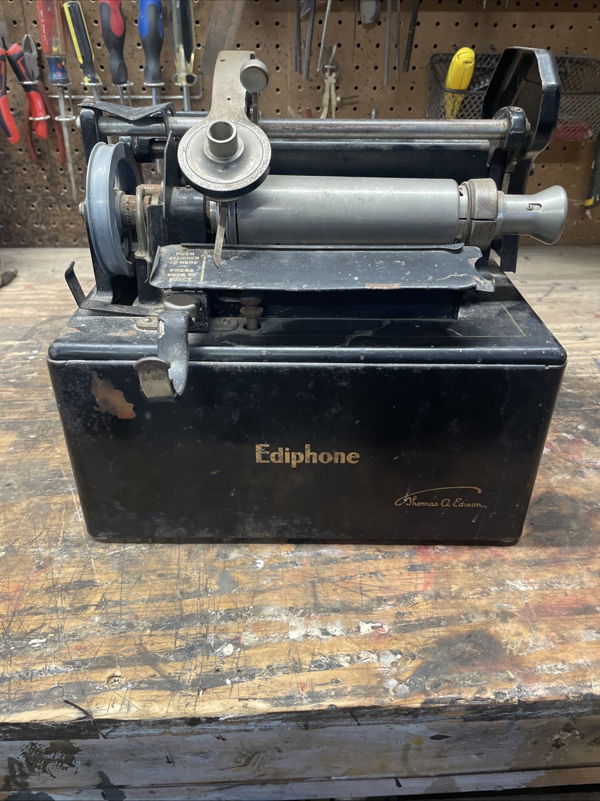 Thomas A Edison Ediphone For Parts Or Repair Thomas A Edison Ediphone For Parts Or Repair