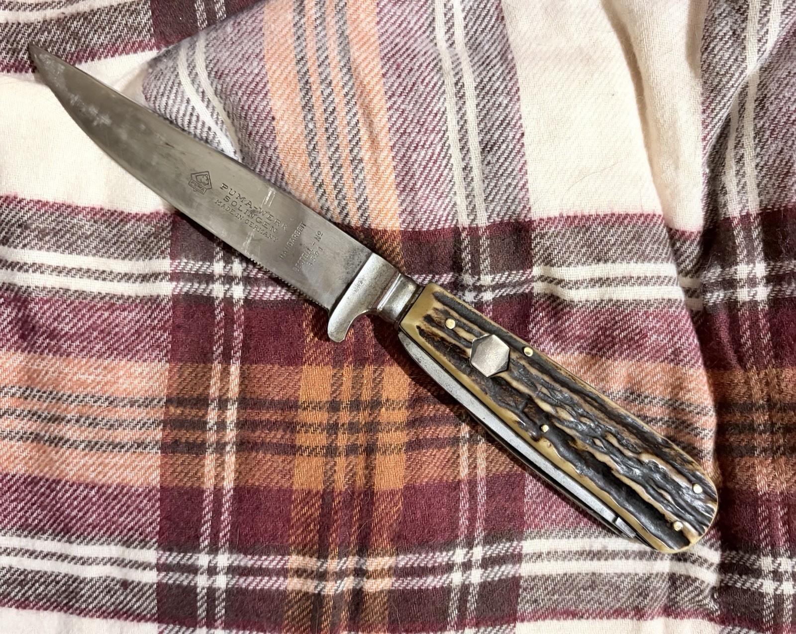 Rare PUMA-WERK Waidmesser 3591 1st Generation 1956-1958 GAME KEEPER Knife