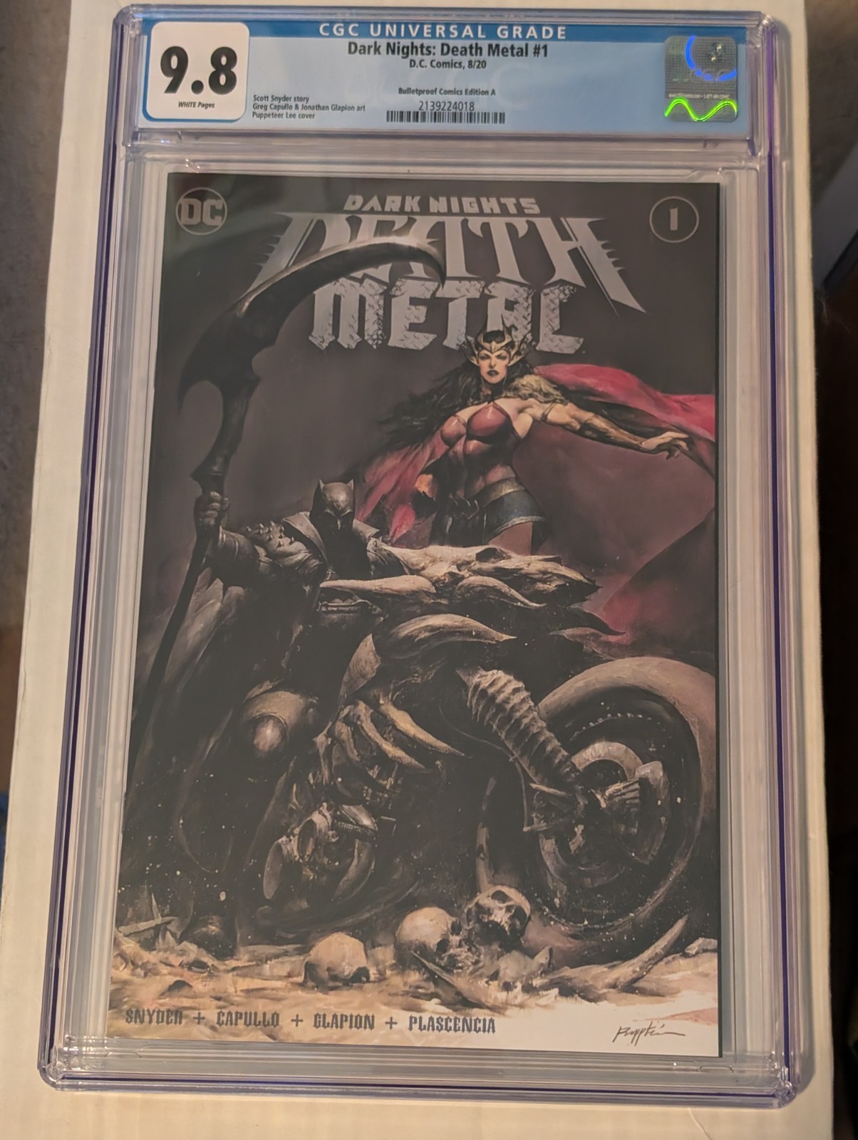 Dark Nights Death Metal #1 CGC 9.8 (2020) Puppeteer Lee Variant