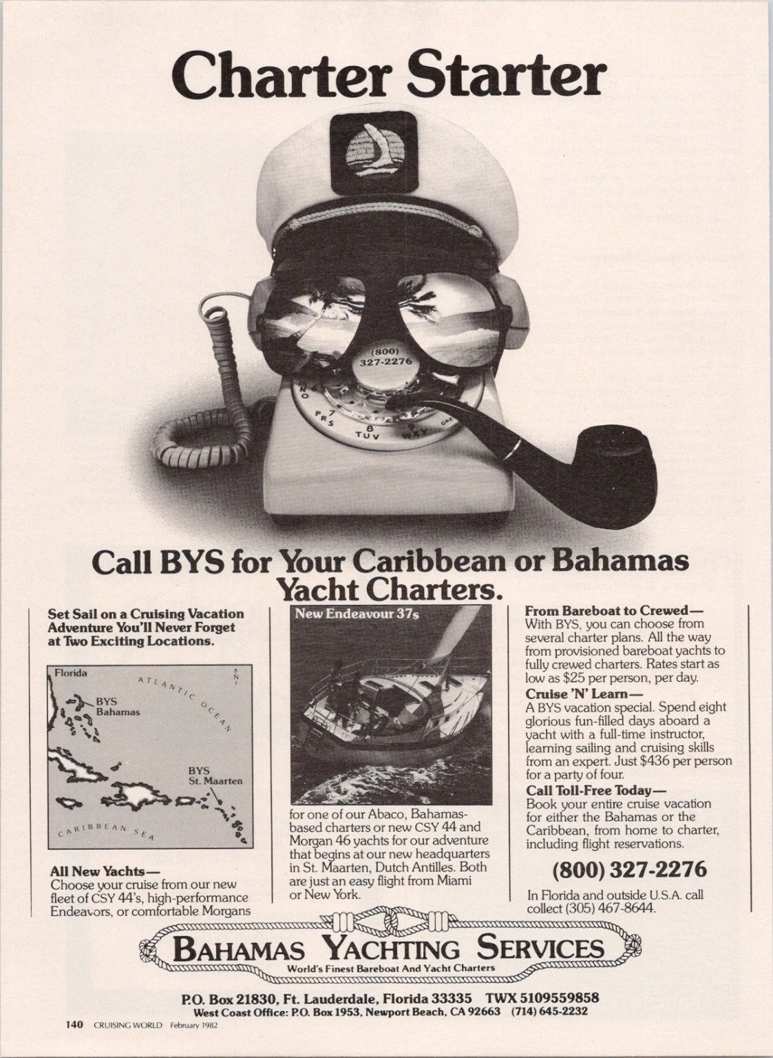 Bahamas Yachting Services 1982 Vintage Print Ad Caribbean Yacht Charters Bahamas Yachting Services 1982 Vintage Print Ad Caribbean Yacht Charters