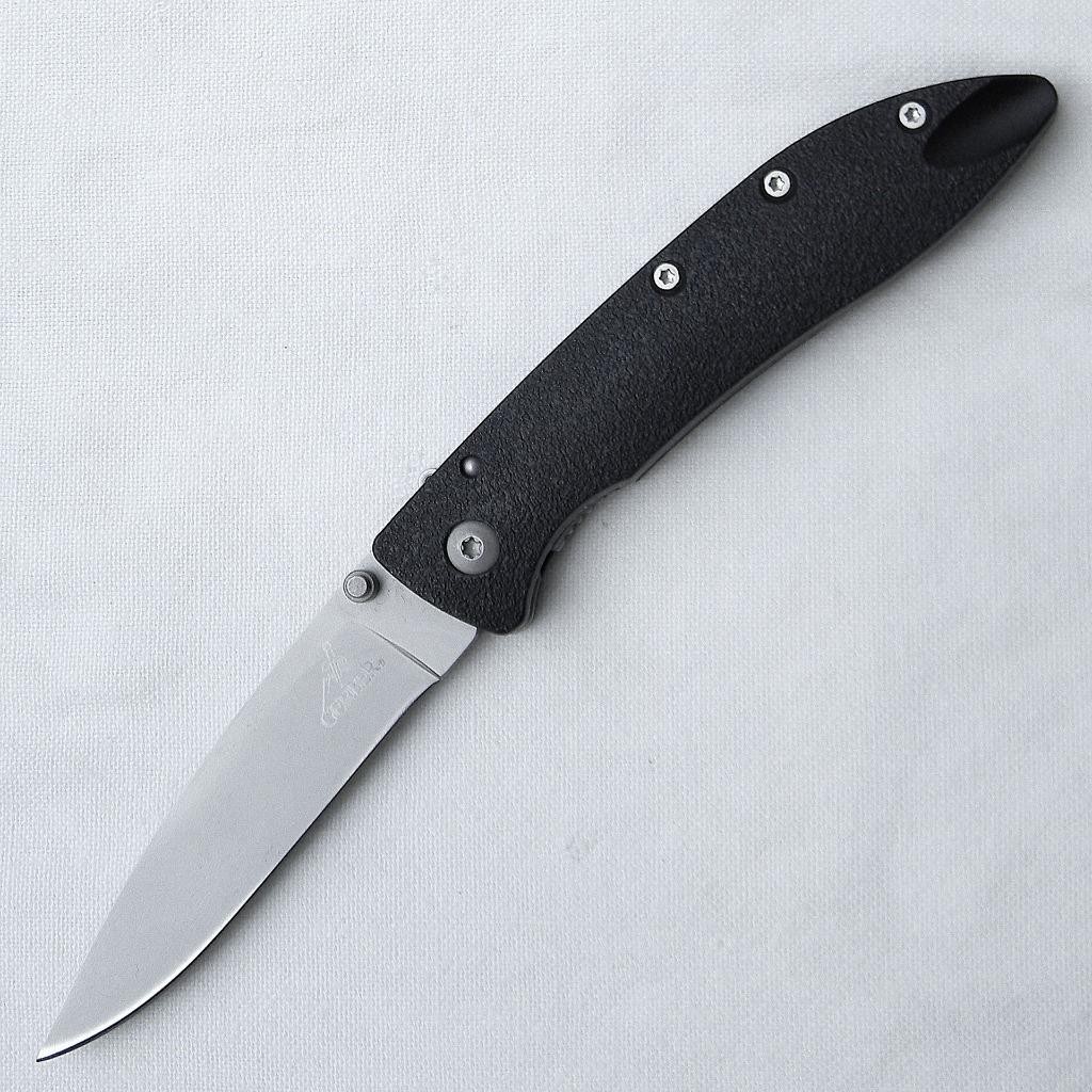 Gerber USA 1990th rare pre-production knife specimen, blade safety lock; UNUSED