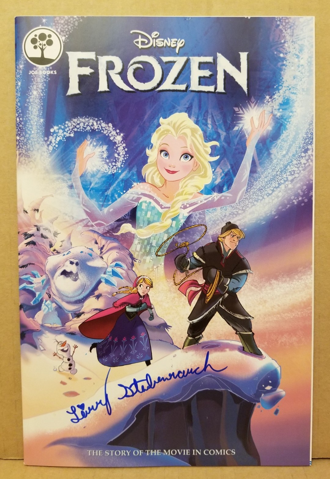 DISNEY FROZEN #1 COMIC *SIGNED* BY LIVVY STUBENRAUCH 2015 YOUNG ANNA VOICE ACTOR