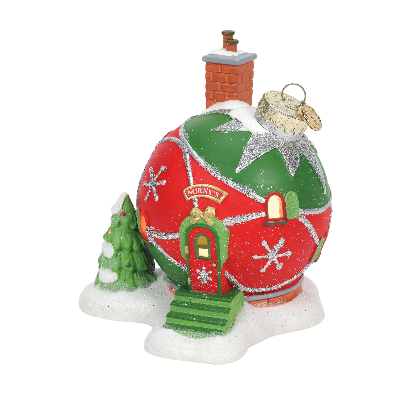 Department 56 North Pole Village Norny's Ornament House Lit Building 5.39 in