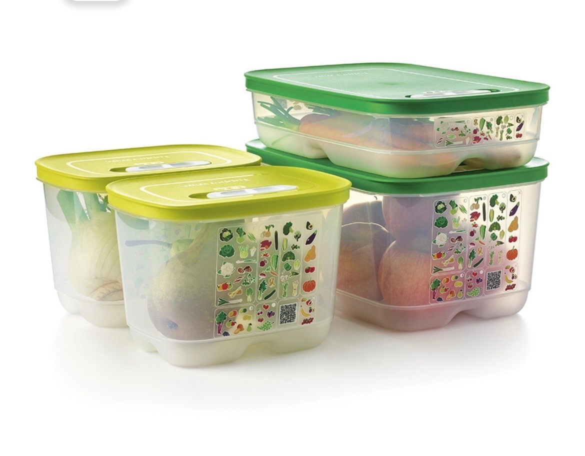 Tupperware Fridgesmart Containers 4 Piece Starter Set W/ Lids Original NEW
