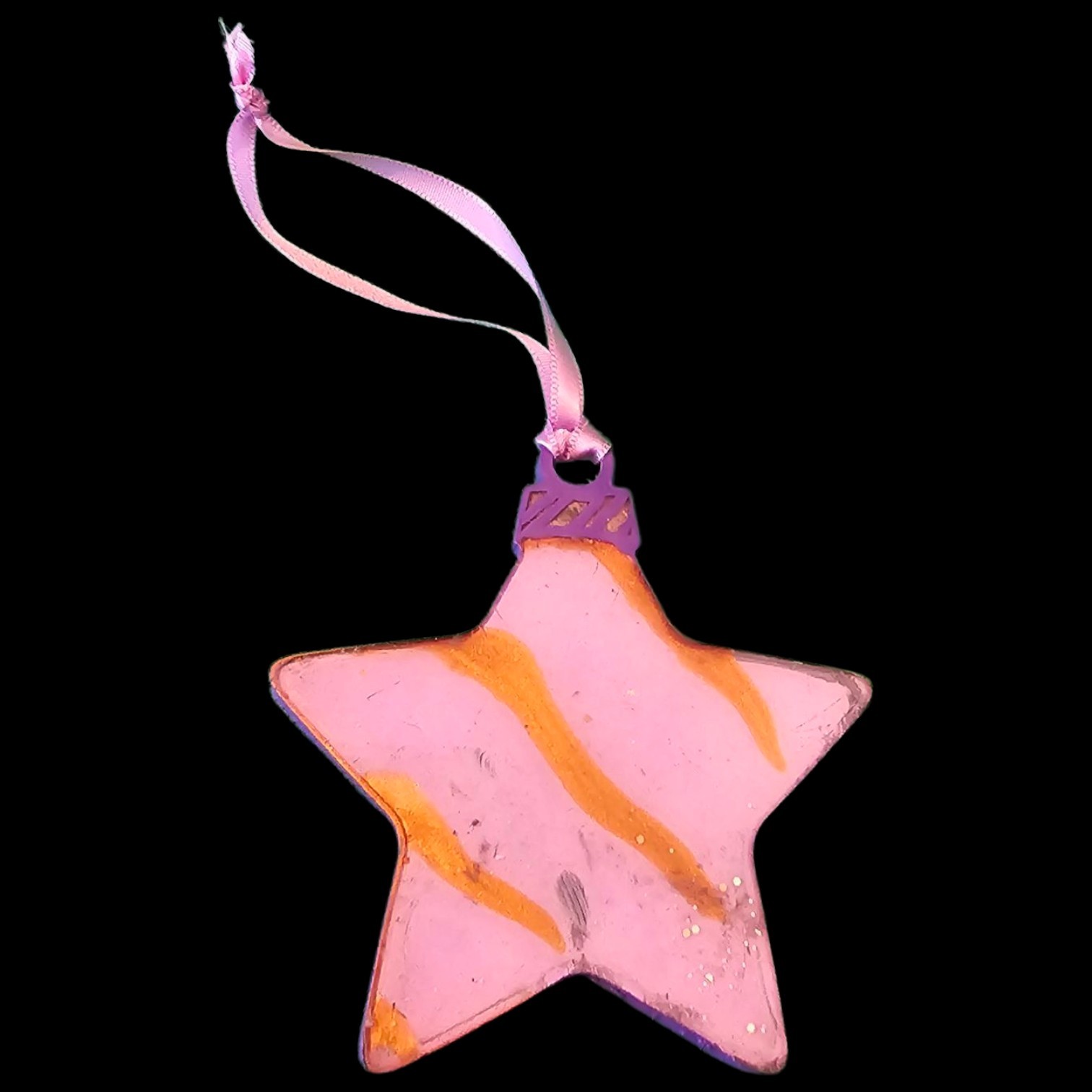 Darby\'s Treasures Star Ornament Blooper Test Piece 4 Inch Signed By Artist 