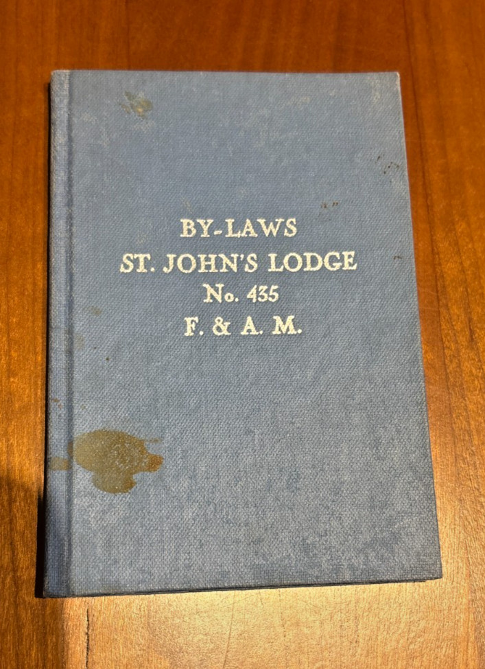 FREE SHIP 1951 By-Laws St. John\'s Lodge No 435 WM. O. Flatt CO., Inc Reading PA FREE SHIP 1951 By-Laws St. John\'s Lodge No 435 WM. O. Flatt CO., Inc Reading PA