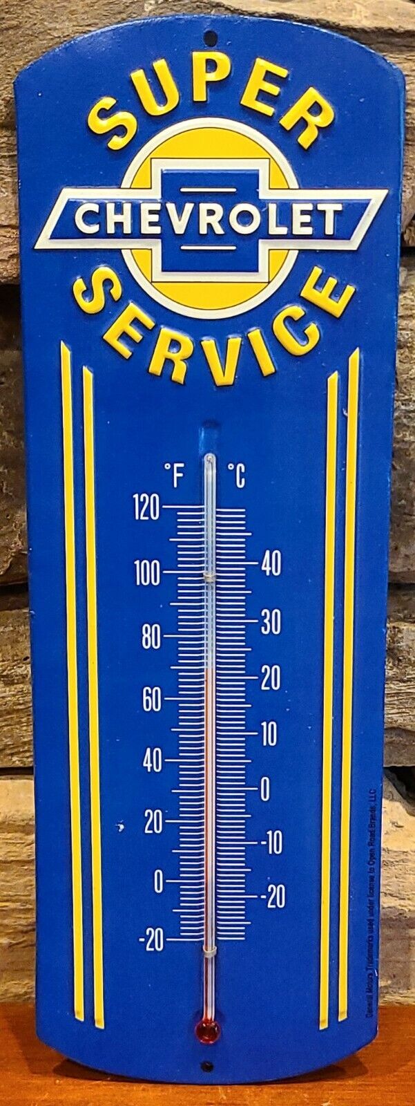 NEW Vintage Style Chevrolet Chevy Super Service Thermometer Mancave Garage 12\