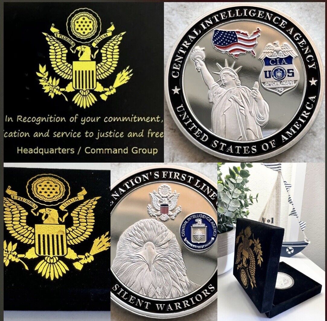 CIA We Are The Nation's First Line of Defense Silent Warriors Challenge Coin USA