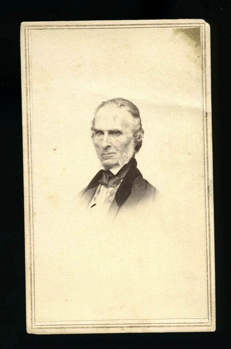 1860s CDV JOHN GREENLEAF WHITTIER QUAKER POET SLAVERY ABOLITION FAMOUS AUTHOR
