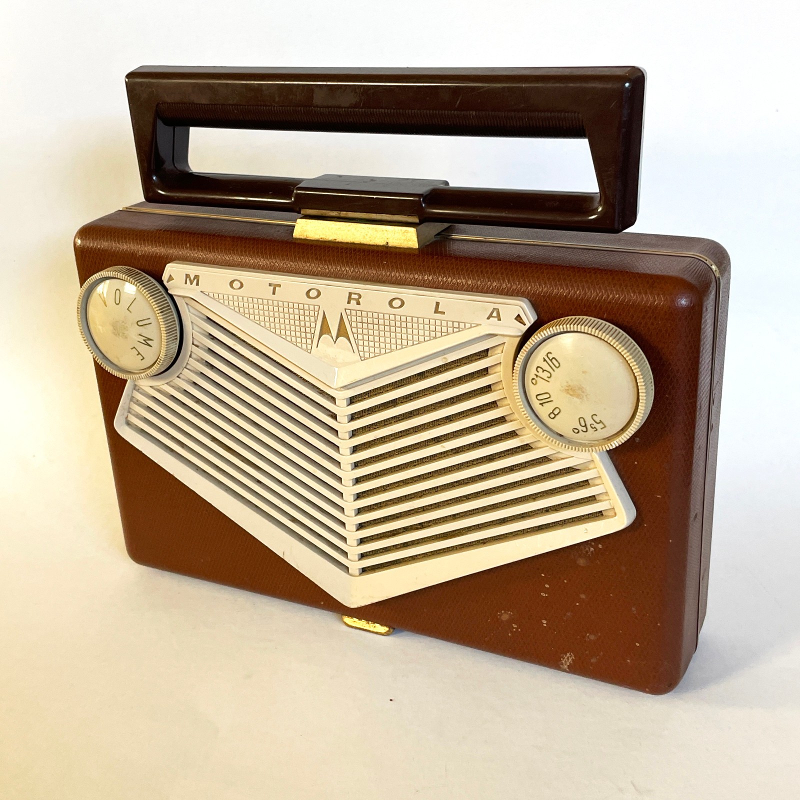 Vintage Motorola Roto Tenna Model 56B1A Tube Portable AM Radio • Untested Vintage Motorola Roto Tenna Model 56B1A Tube Portable AM Radio • Untested