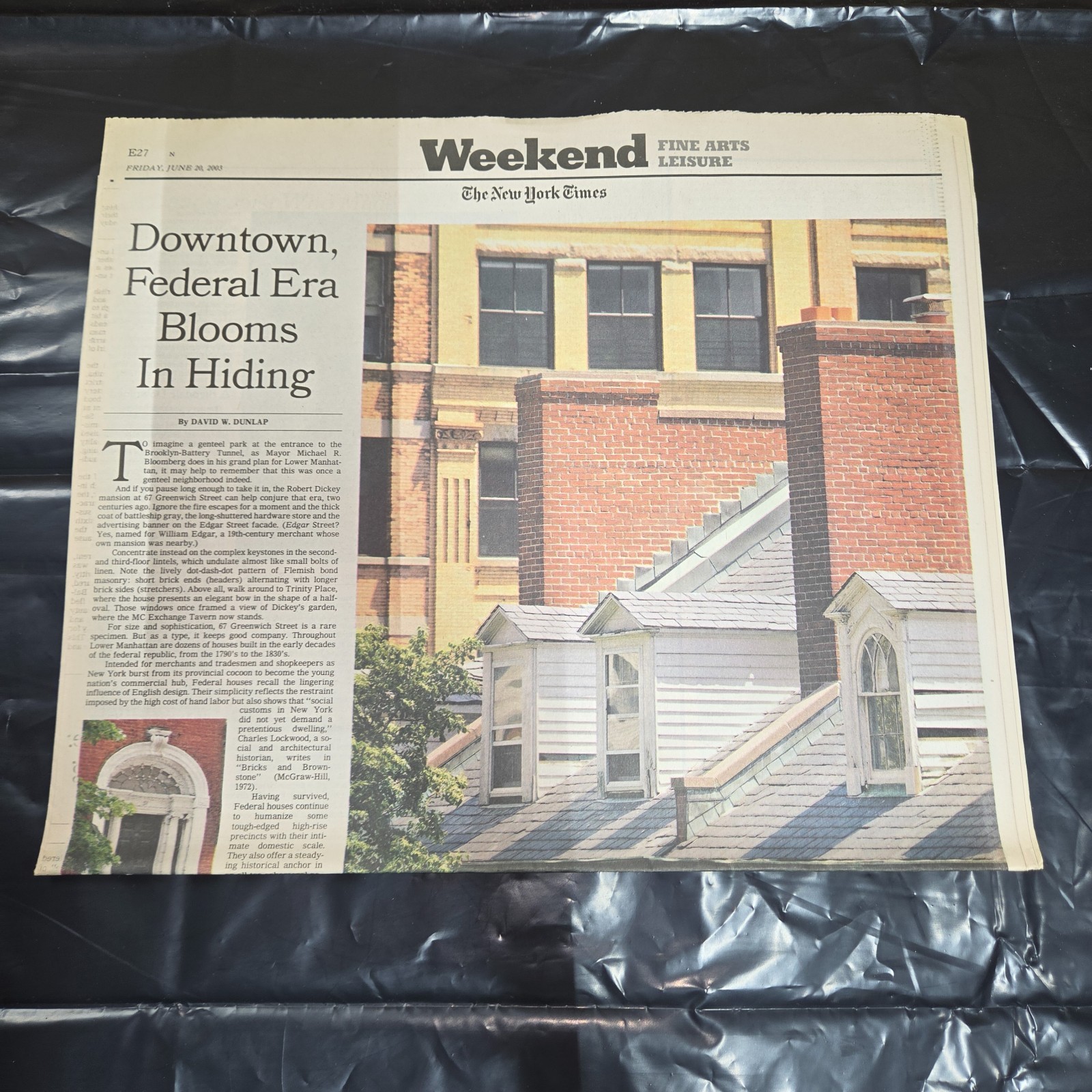 The New York Times Weekend Fine Arts Leisure June 28 2002 Newspaper NYC