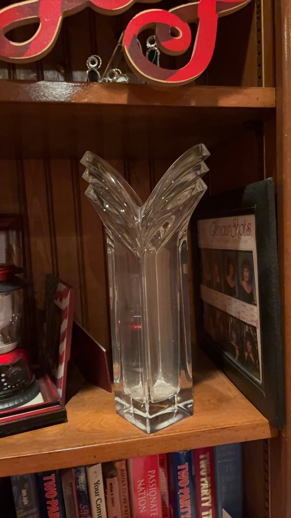 Vintage Art Deco Style Crystal Vase