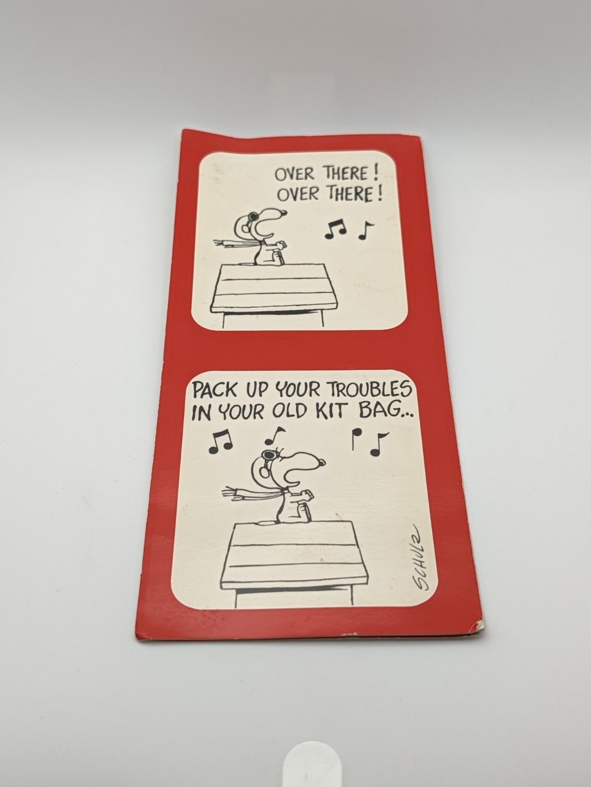 Vtg. 1960's Peanuts Greeting Card Ambassador Cards Contemporary Collection Used