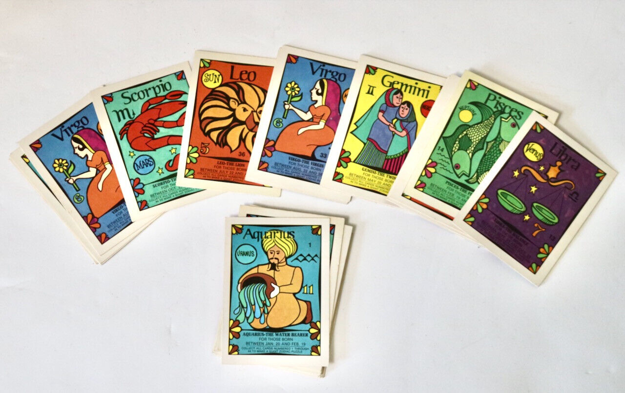 Donruss vintage Zodiac trading cards 36 cards   astrology