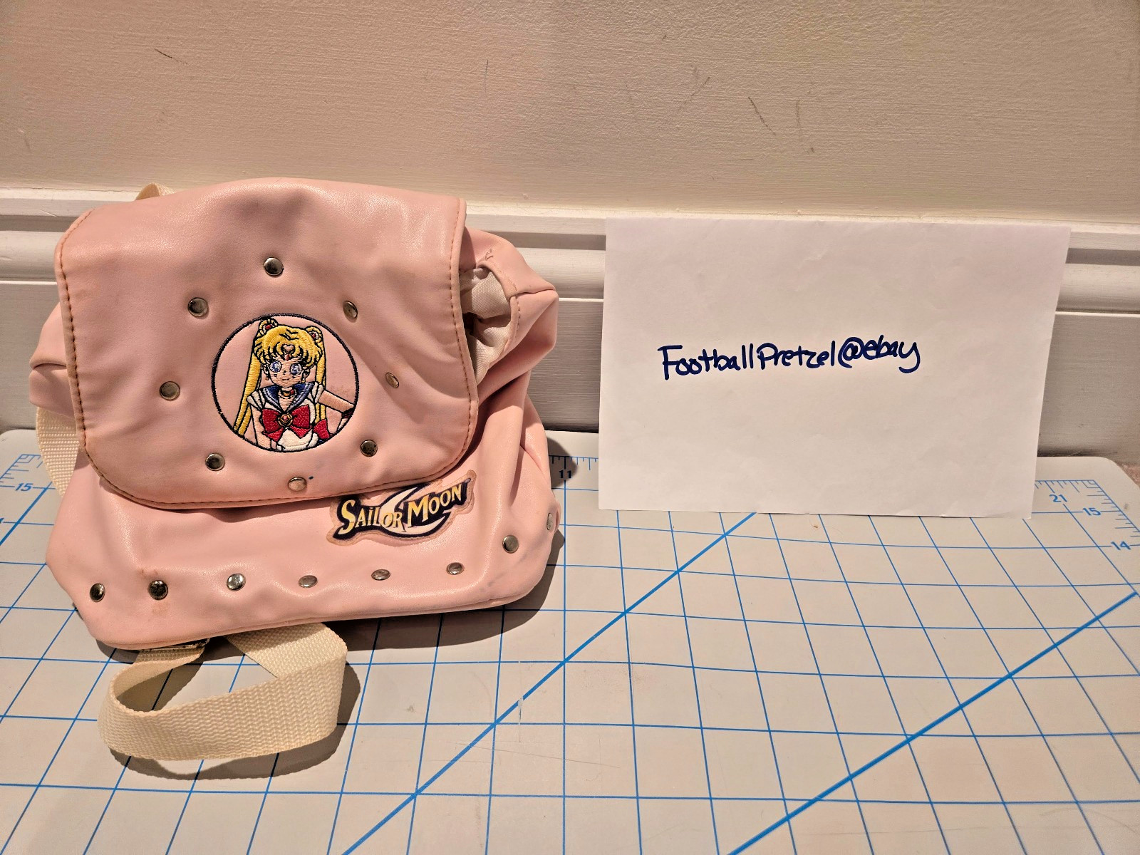 Vintage 2000 Sailor Moon RARE Bag backpack bookbag purse embroidered cute