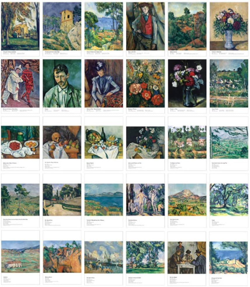 Beautiful Art Postcards Set of 30 Paul Cézanne Post Card Variety