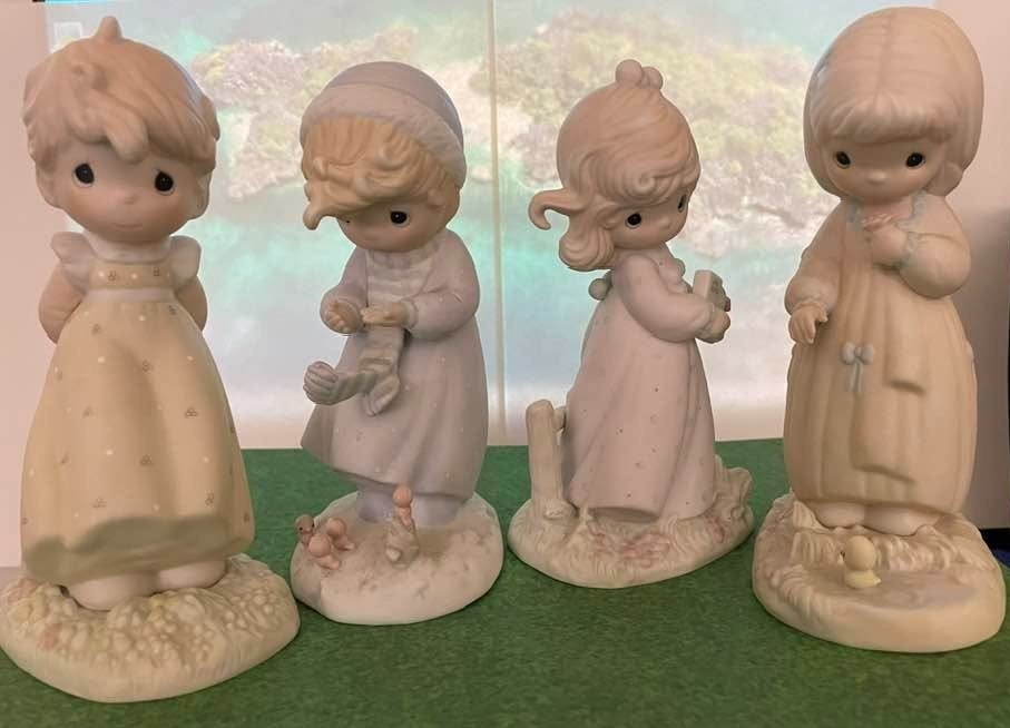 Precious Moments Enesco Four Seasons Collectors Set, Limited Edition, with Boxes