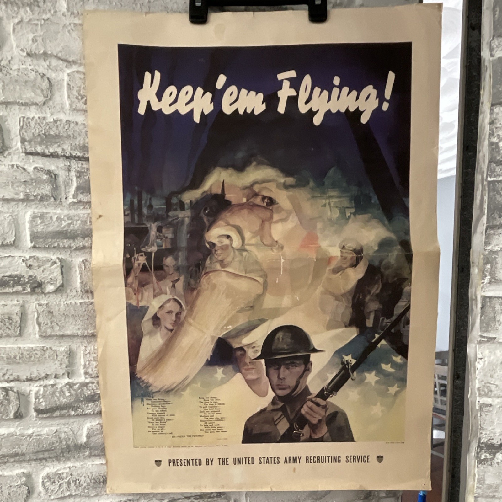 WWII US Army Recruiting Poster 
