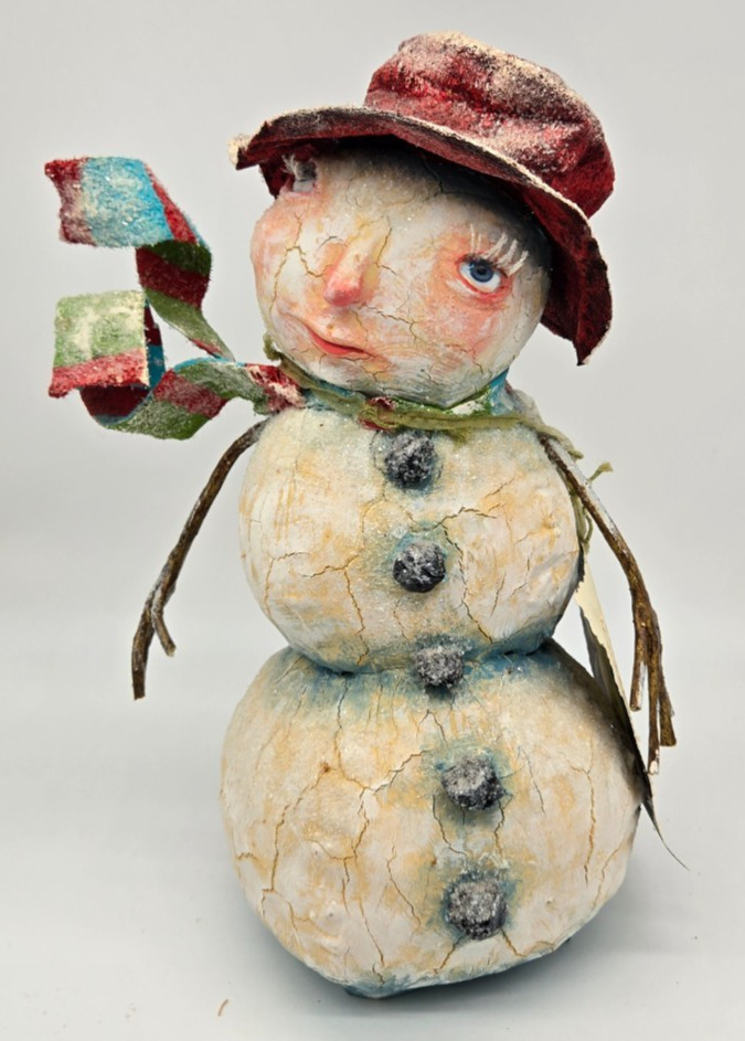 OOAK Artist Proof / Original Vergie Lightfoot Snowman OOAK Artist Proof / Original Vergie Lightfoot Snowman
