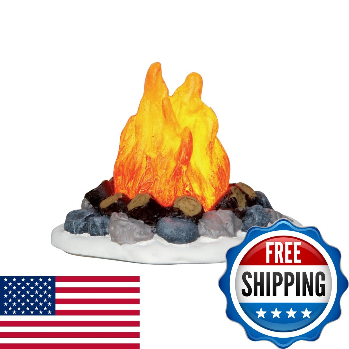 Lemax Village Collection Camp Fire Battery Operated #04273