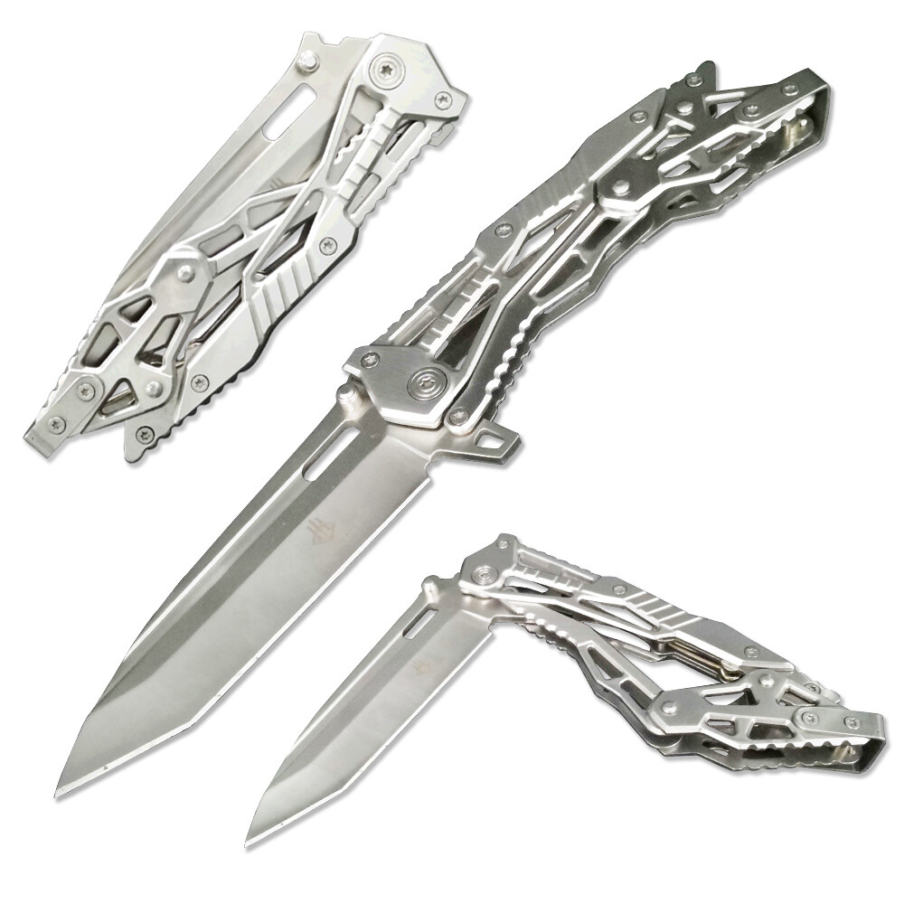 Quick Open Hollow Design Folding Knife Outdoor Multi-functional Tactical Knife