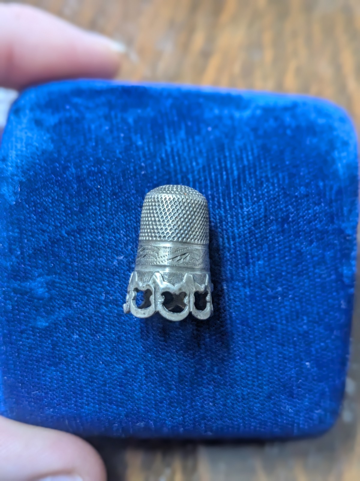 Antique Decorative Pierced Collectible Thimble Victorian/Edwardian c.1890–1920 Antique Decorative Pierced Collectible Thimble Victorian/Edwardian c.1890–1920