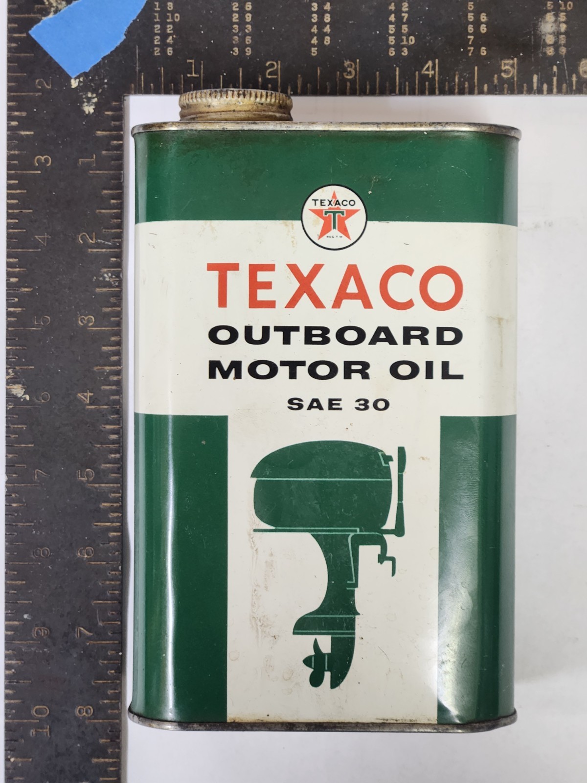Vintage Texaco Outboard Motor Oil Can