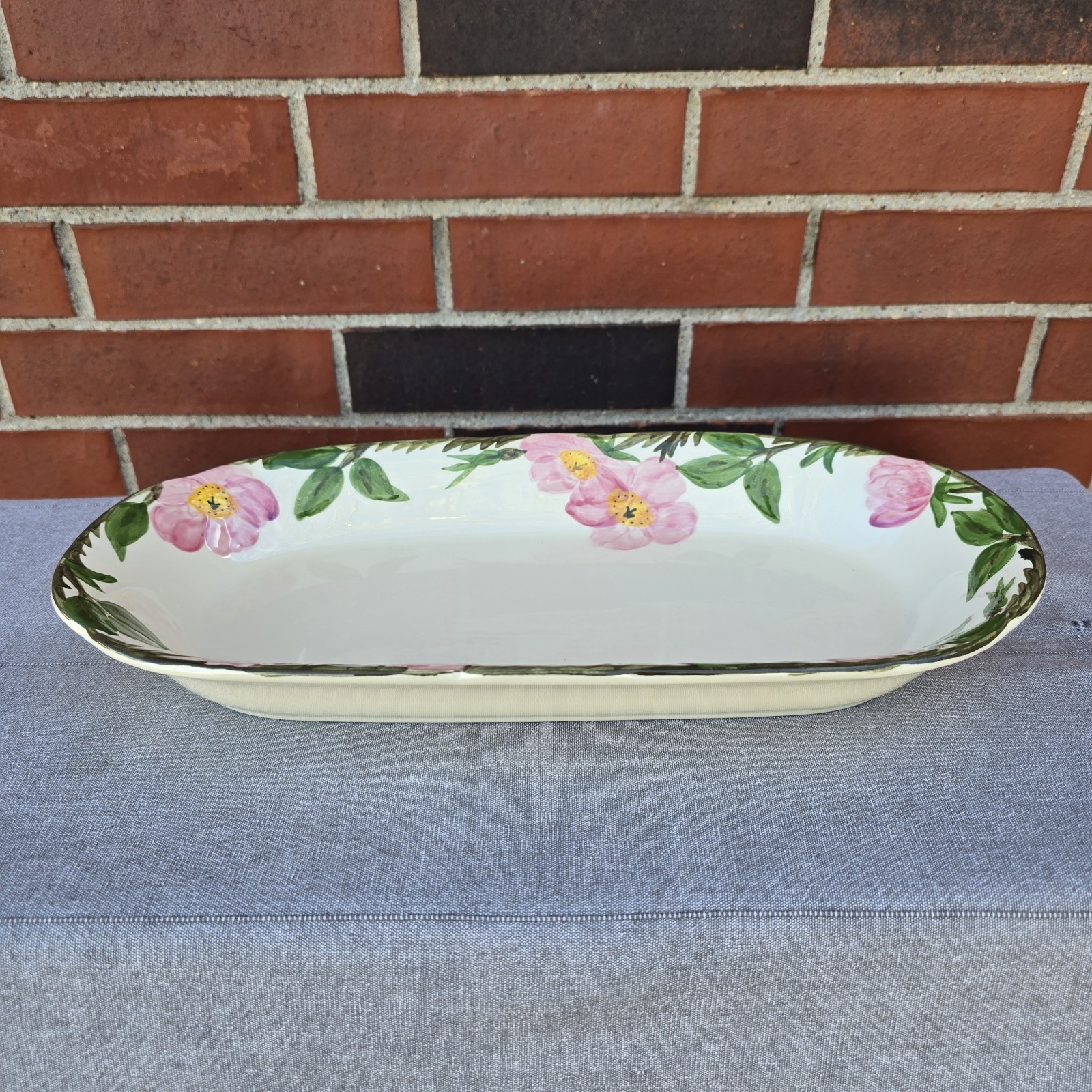 Vtg Franciscan Desert Rose Long And Narrow Baker Casserole Serving Dish 15 1/2