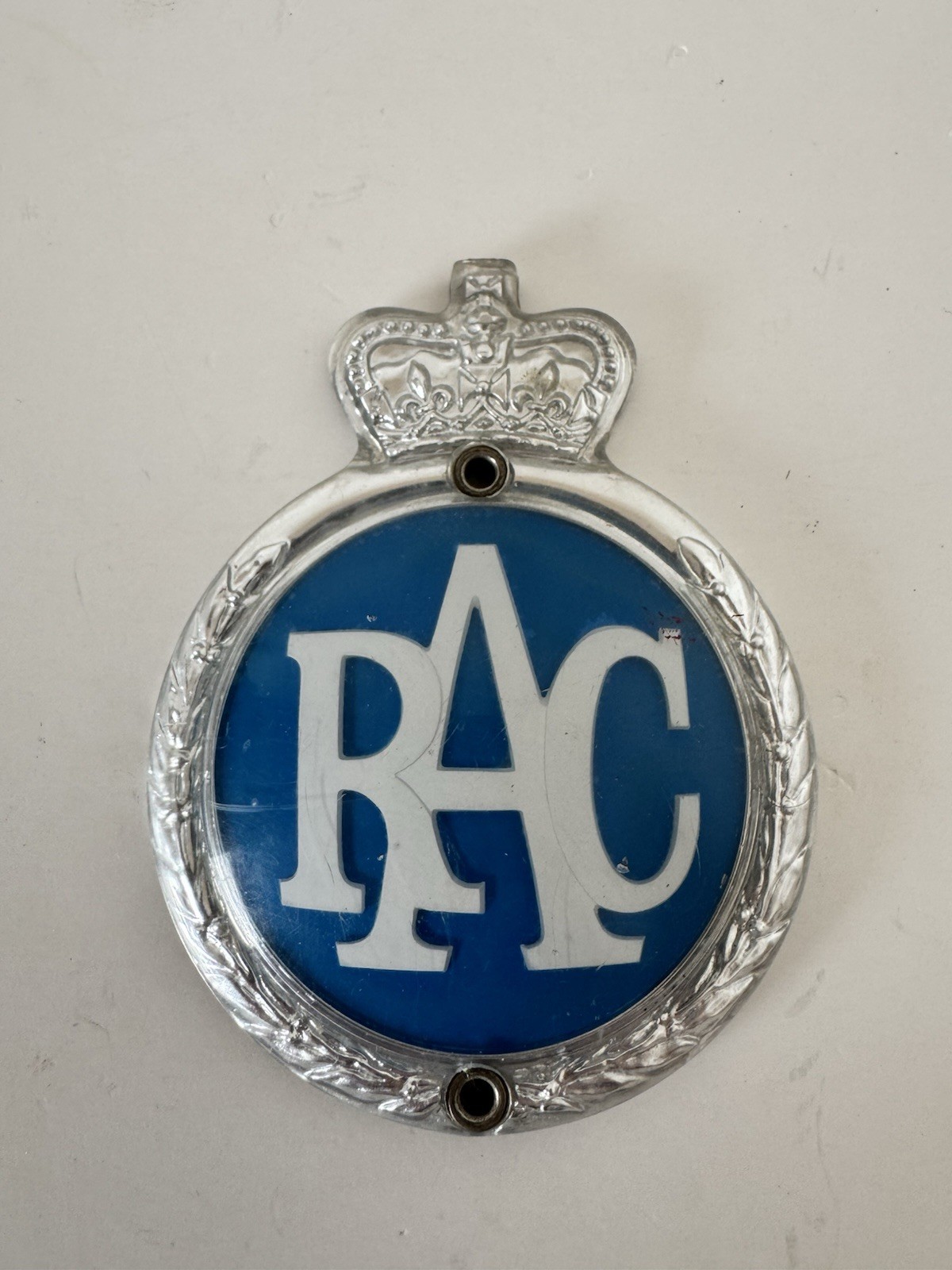 Vintage Royal Automobile Club RAC Motor Car Grill Badge Emblem British