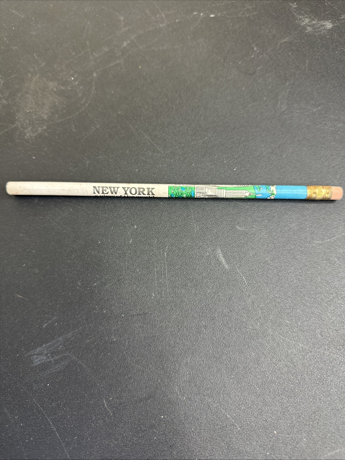 VTG Unsharpened Pencil New York A View Of The World Twin Towers
