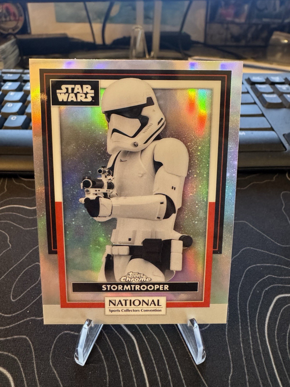 2026 Topps Chrome The National NSCC Star Wars Stormtrooper Refractor #SW-42 2026 Topps Chrome The National NSCC Star Wars Stormtrooper Refractor #SW-42