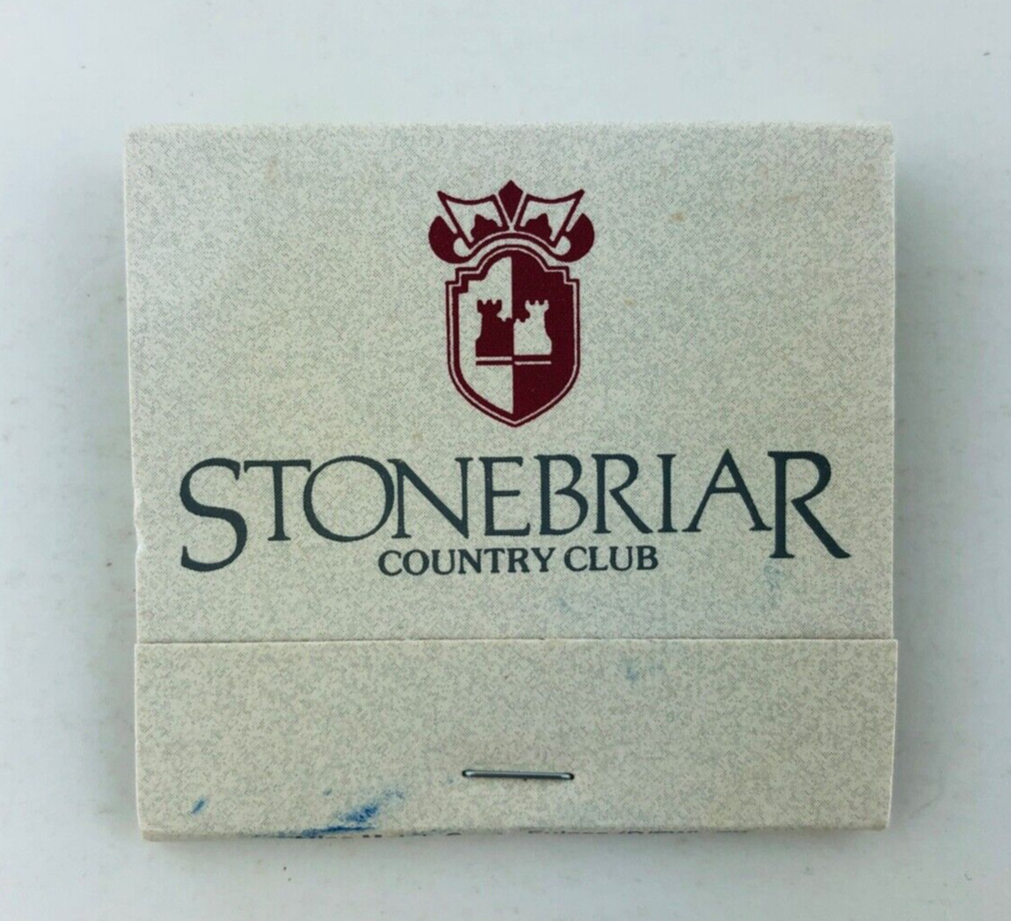 Vintage Stonebriar Country Club Frisco Texas TX Matchbook 1990\'s Vintage Stonebriar Country Club Frisco Texas TX Matchbook 1990\'s