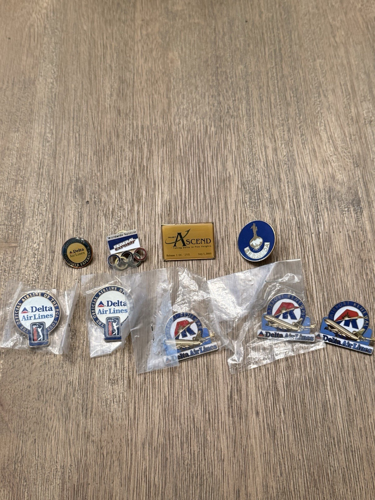 Delta Air Lines and FedEx Airline Pin