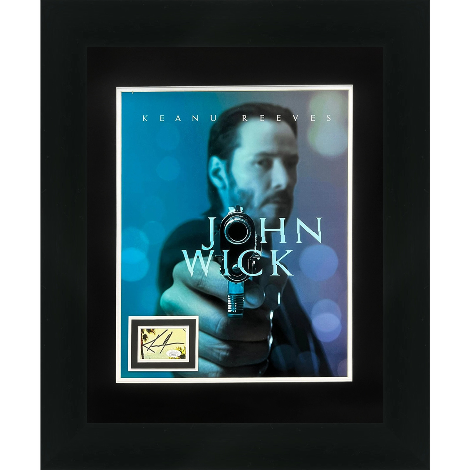 Keanu Reeves Autographed John Wick Deluxe Framed 16x20 Movie Poster Piece - JSA