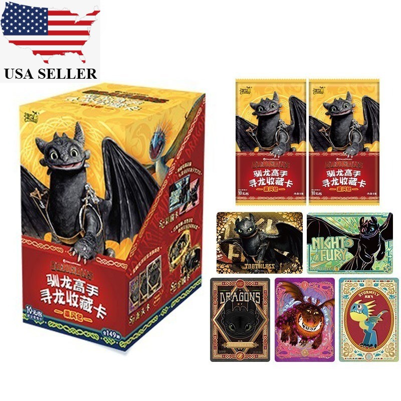Kayou How To Train Your Dragon Card Dragon Hunt Wind Rider Card Box 18 Pack US