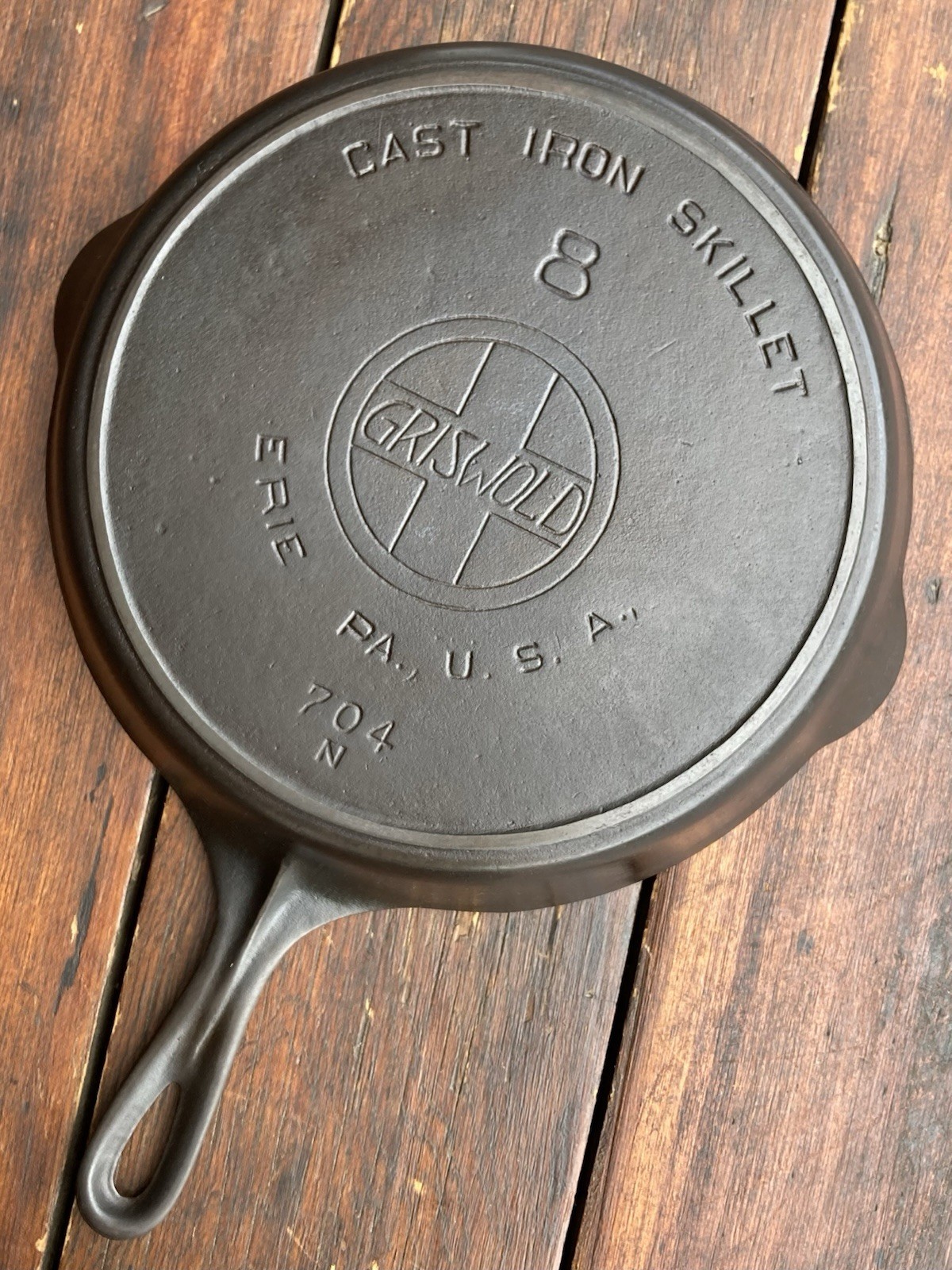 Griswold Cast Iron #8 Slant EPU Logo Skillet