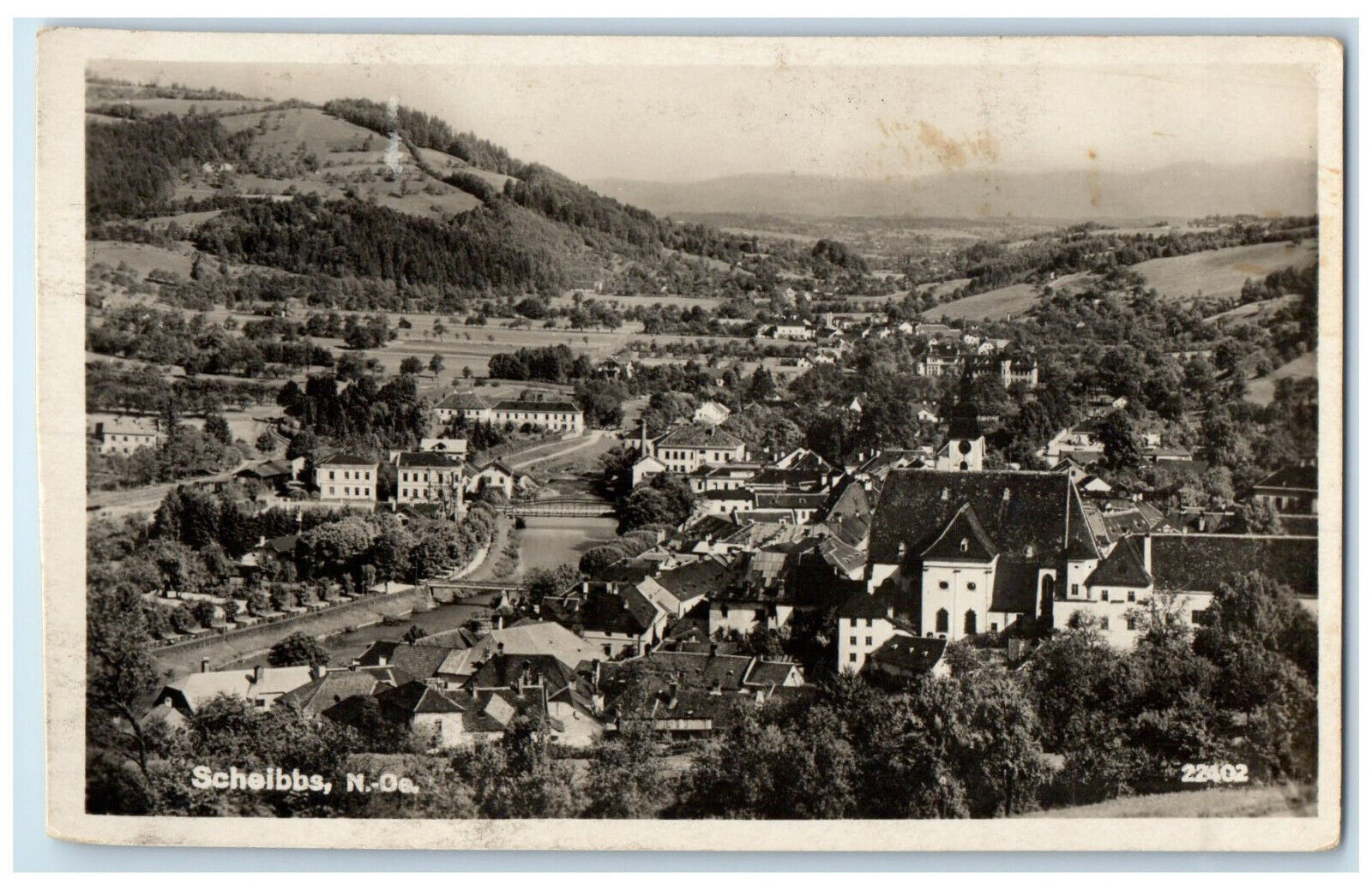 c1940's Scheibbs Lower Austria Austria Vintage Unposted RPPC Photo Postcard