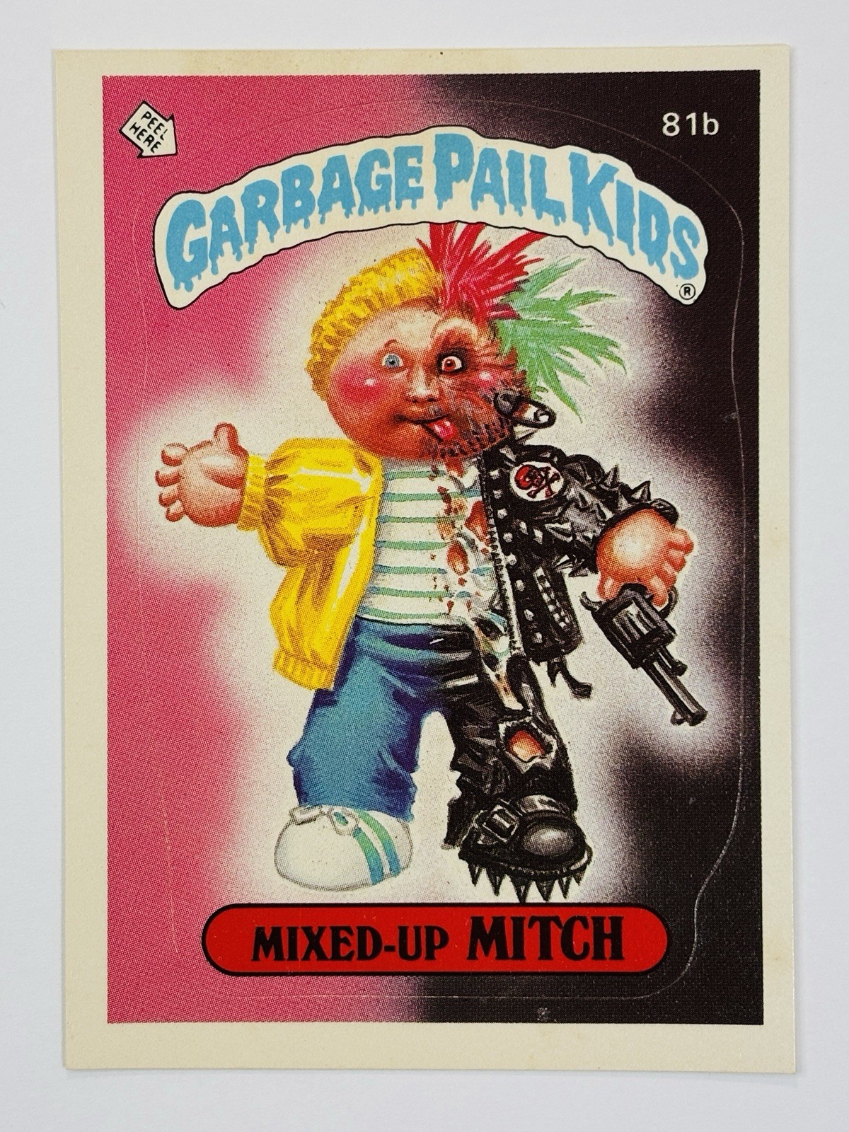 1985 Topps Garbage Pail Kids -Series 2 -Glossy #81b MIXED-UP MITCH (NM/EX) PICS