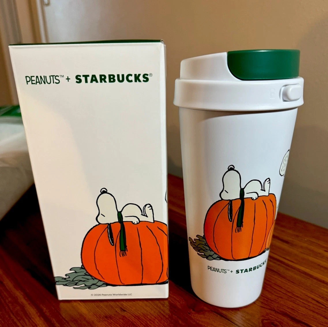 NEW Starbucks x Peanuts Snoopy 2026 GREAT PUMPKIN SS TUMBLER 16 oz