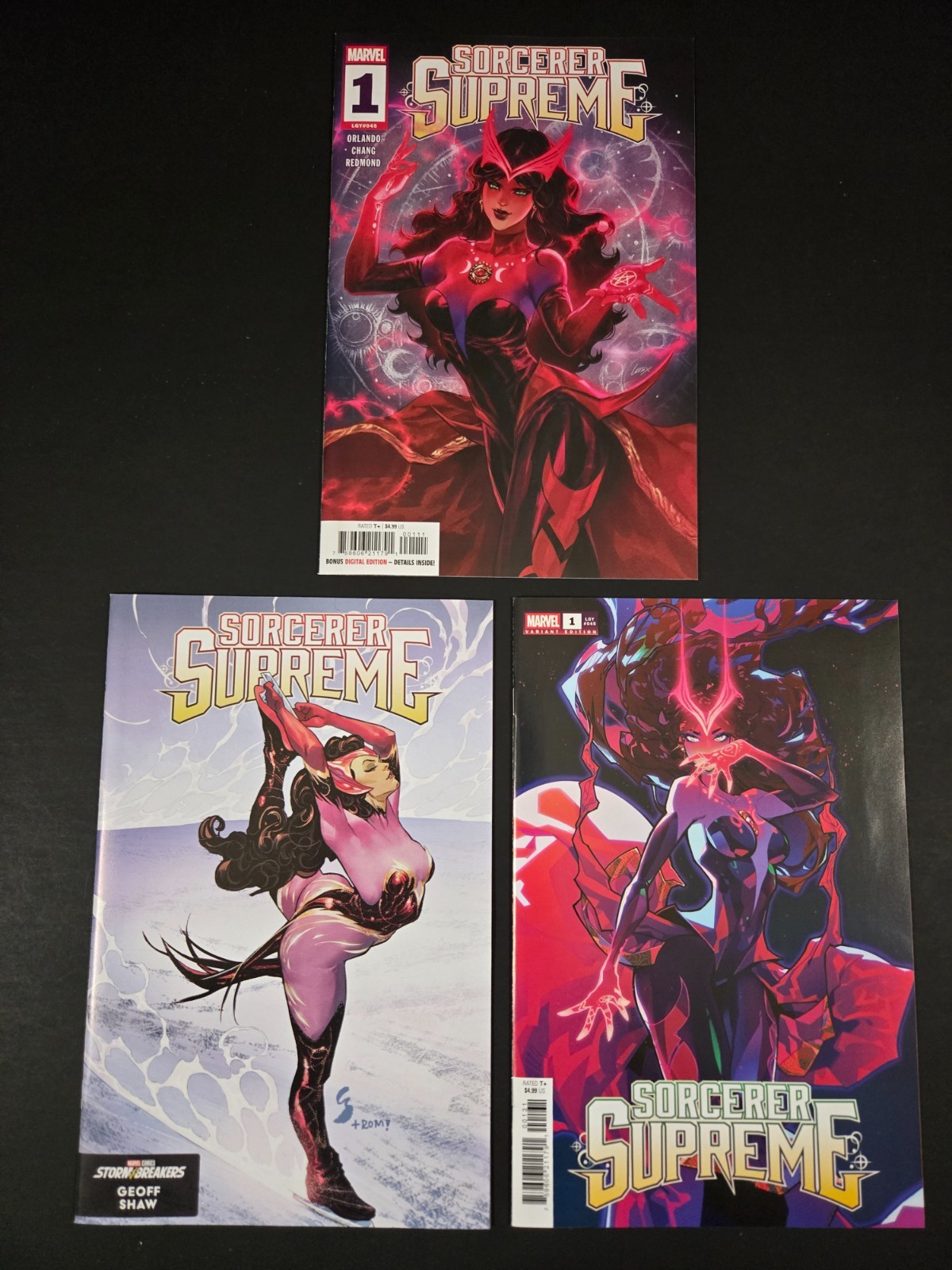 Sorcerer Supreme #1, Lot A, 3 Standard Covers, Marvel, NM/Better, 1st Sorcerer Supreme #1, Lot A, 3 Standard Covers, Marvel, NM/Better, 1st