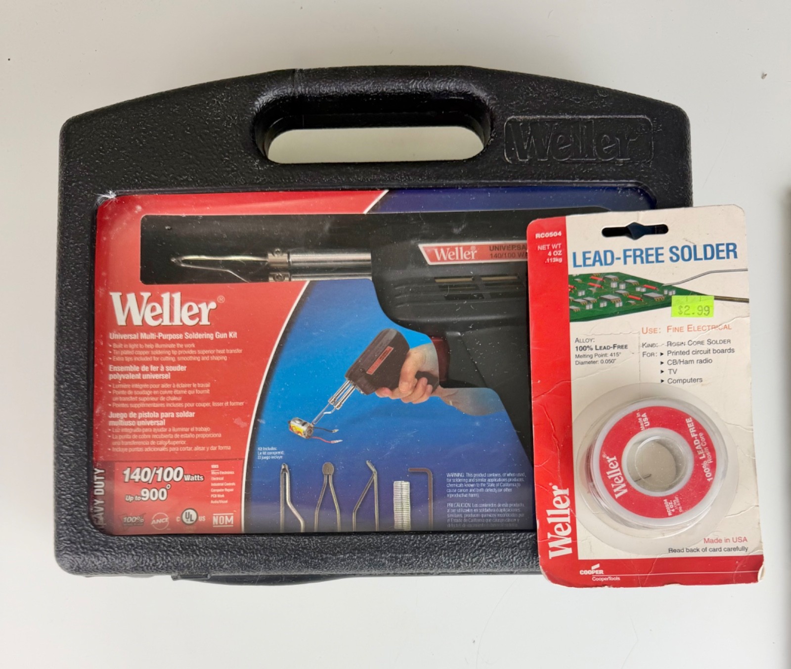 Vintage WELLER 8200 PK Soldering Kit Dual Heat 100 140 Watts NIOB