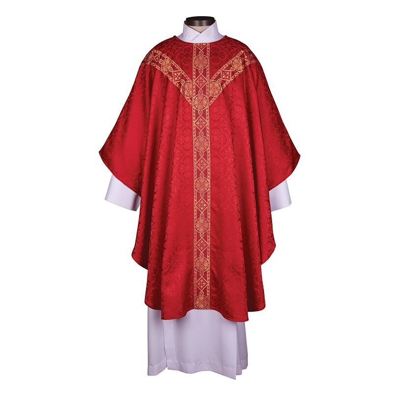 Avignon Collection Chasuble Polyester Jacquard Gothic Catholic Church Vestment
