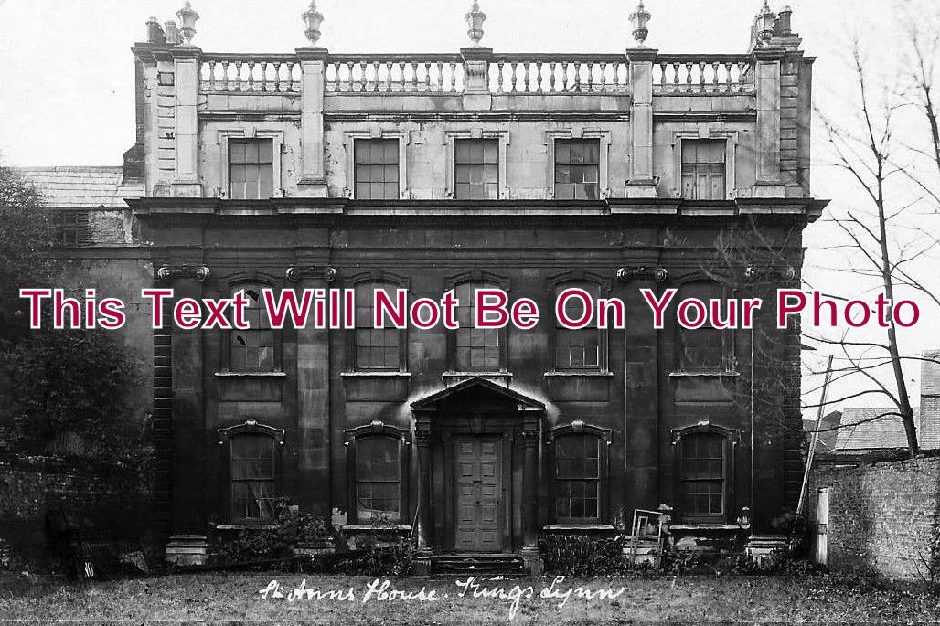 NF 536 - St Ann's Country House Before Demolished, Kings Lynn, Norfolk c1914